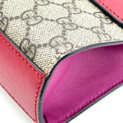 Gucci Padlock Clutch GG Canvas and Leather, Beige, Canvas, Clutch