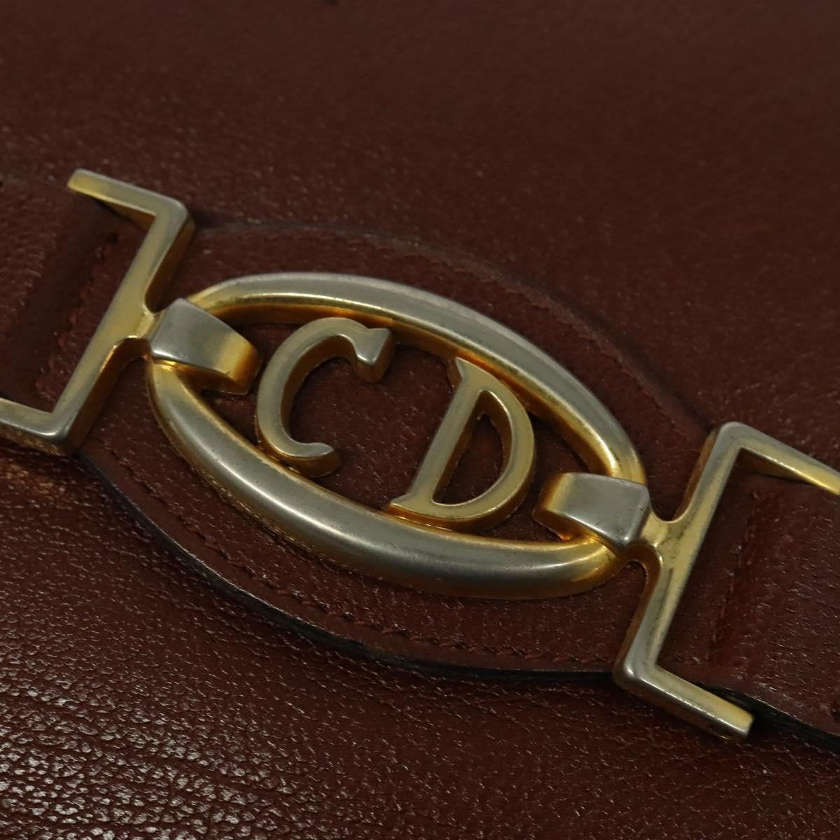 Christian Dior Vintage Leather, Brown, Leather, Shoulder Bag