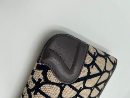 Valentino Garavani Valentino Pouche VLogo Canvas, BROWN, CANVAS, Clutche & pouche