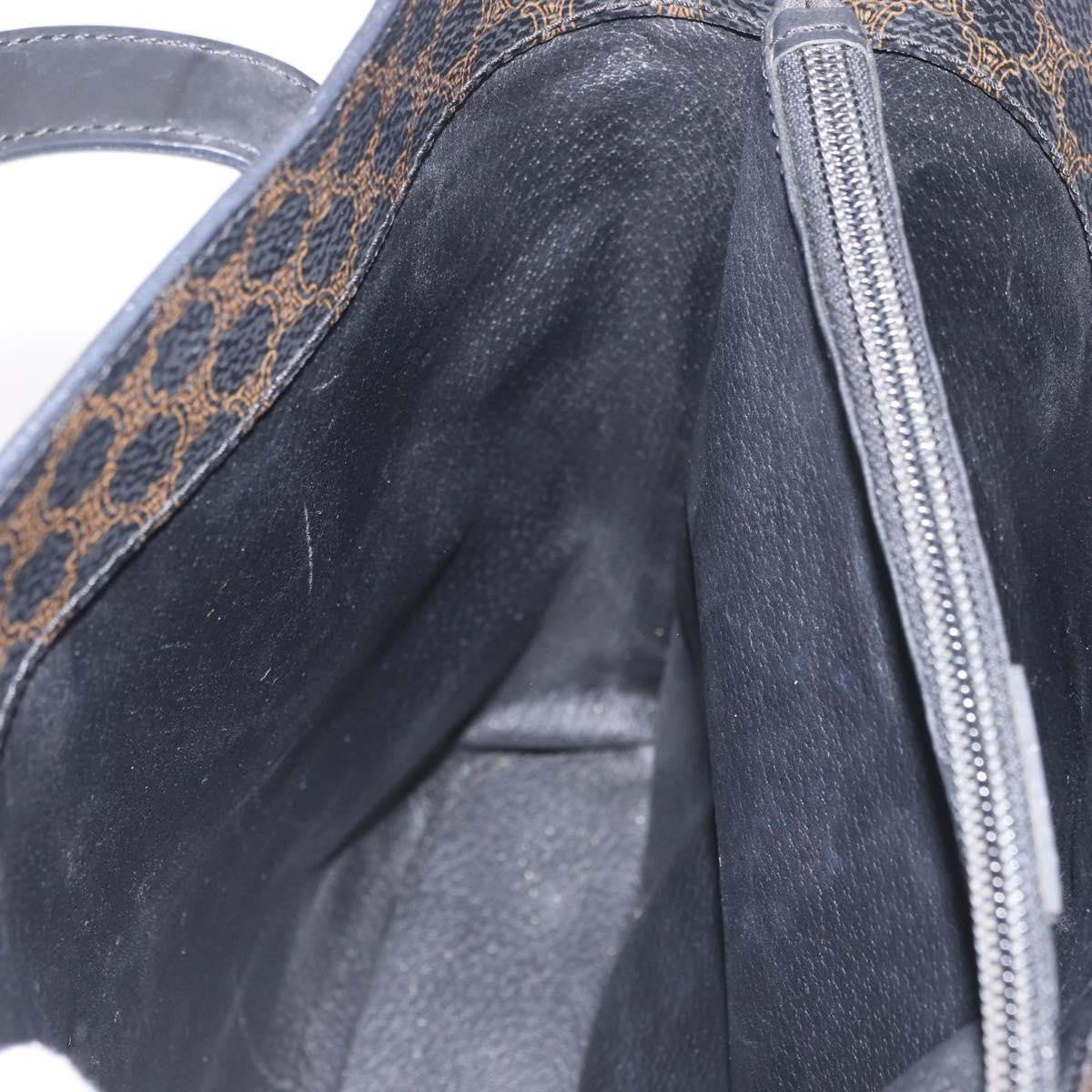 Celine C Macadam Tote PVC leather/ Macadam canvas, Black, Canvas, Shoulder Bag