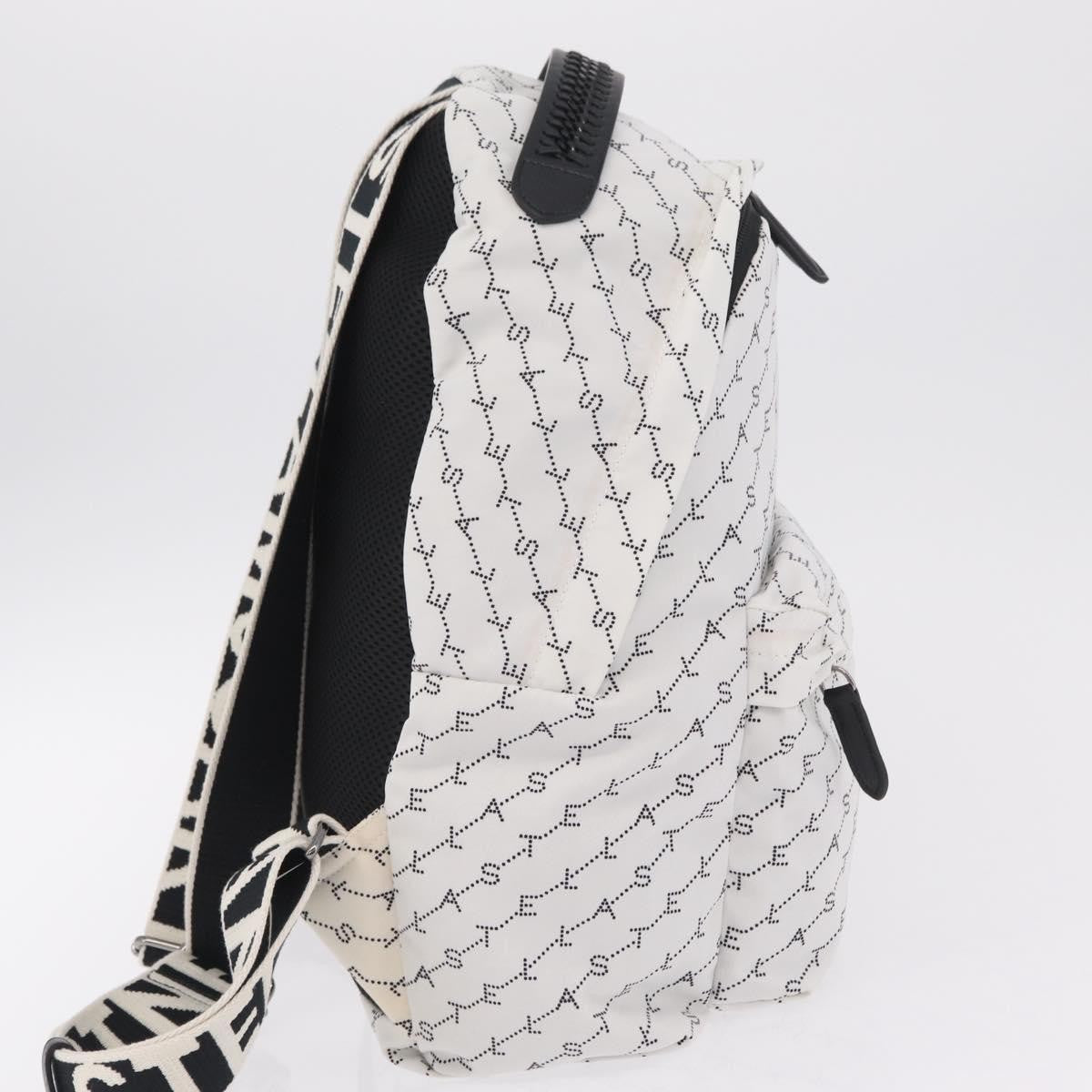 Stella McCartney Falabella Go Monogram Monogram Canvas, White, Nylon, Backpack