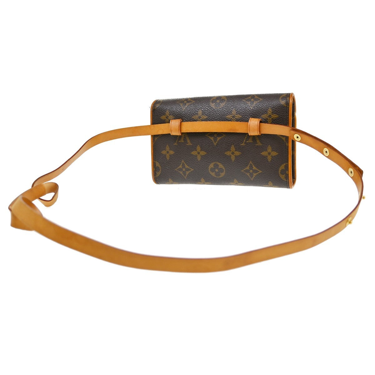 Louis Vuitton Florentine Monogram, Brown, Canvas, Clutch