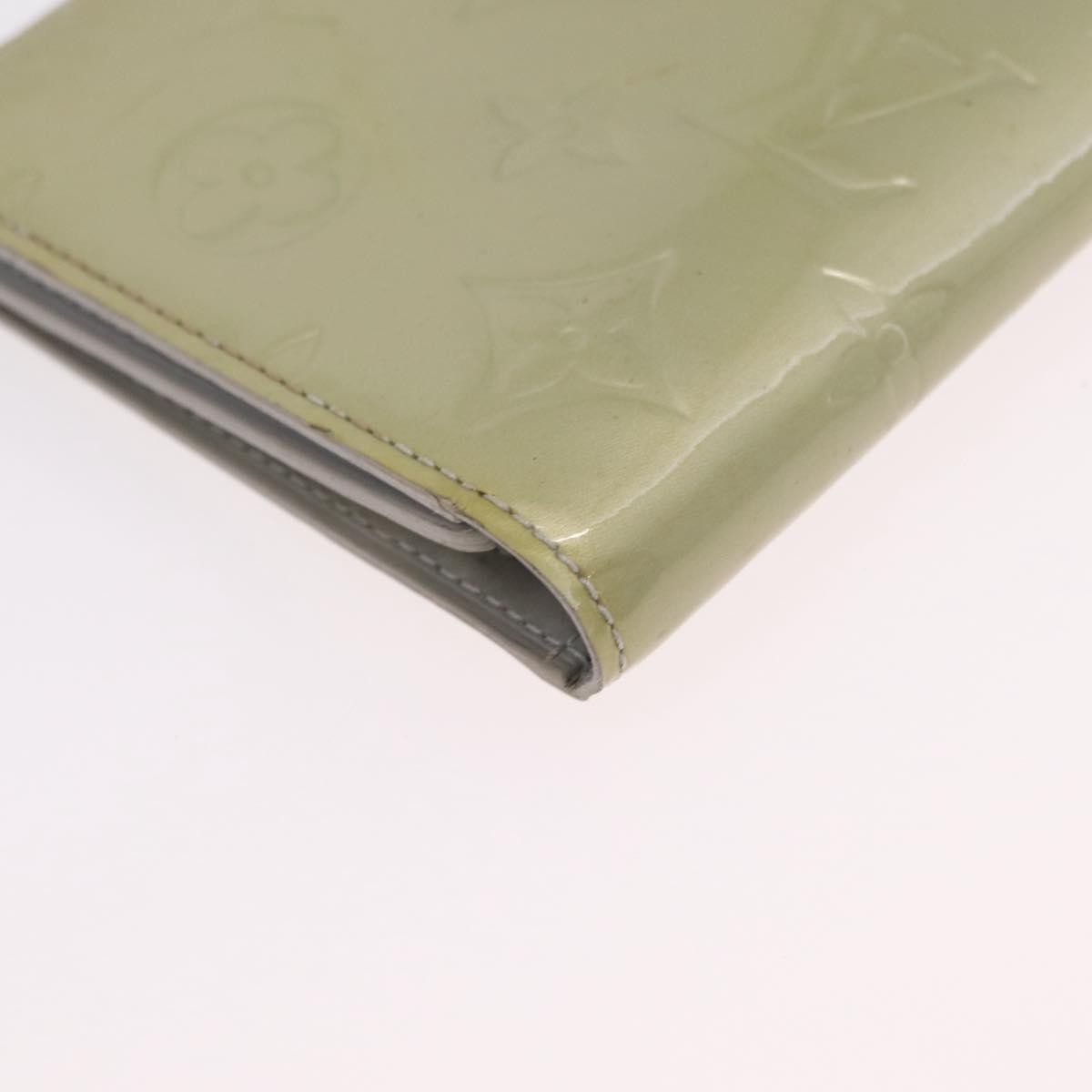 Louis Vuitton Walker Monogram Vernis, Gray, Patent Leather, Wallet
