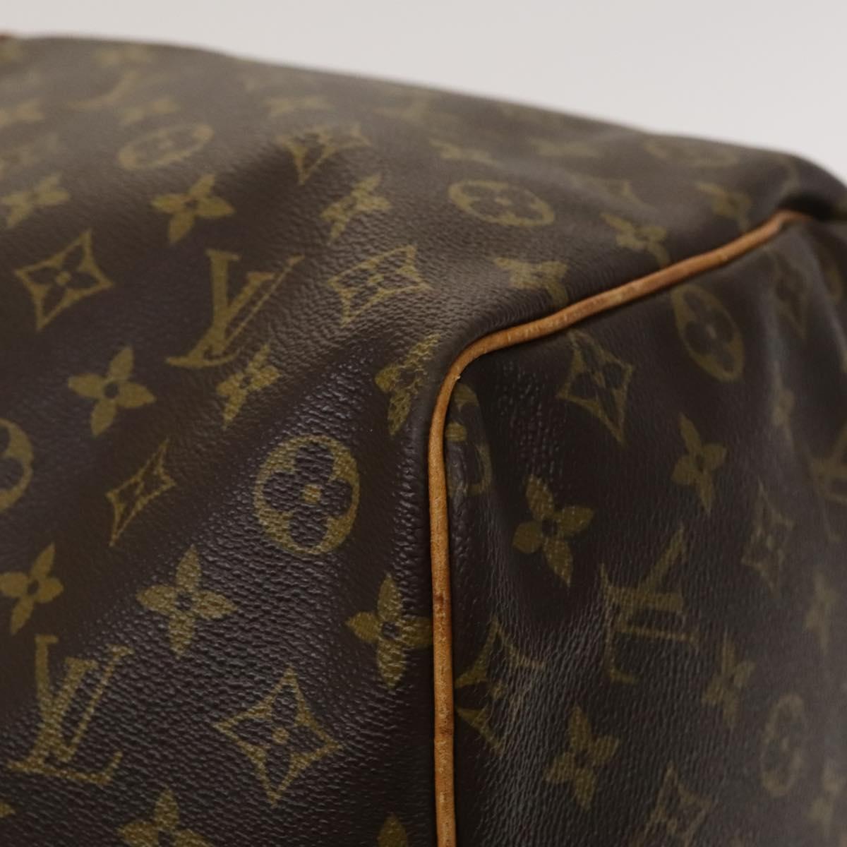 Louis Vuitton Keepall Bag Monogram Canvas, BROWN, CANVAS, Travel bag