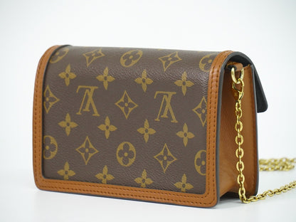 Louis Vuitton Dauphine Reverse Monogram Canvas, Brown, Canvas, Shoulder Bag