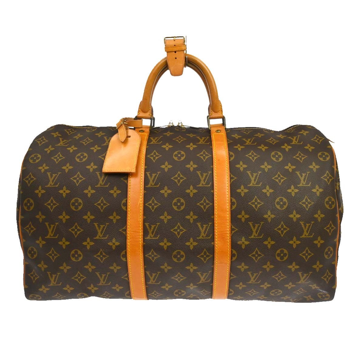 Louis Vuitton Keepall Monogram Canvas, Brown, Canvas, Travel Bag