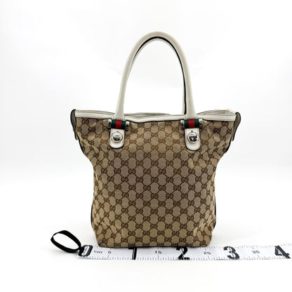 Gucci Match Ball GG Canvas, Brown, Canvas, Tote Bag