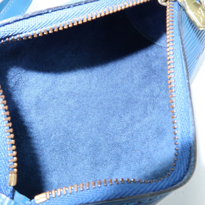 Louis Vuitton Soufflot Epi Leather, Blue, Leather, Tote Bag