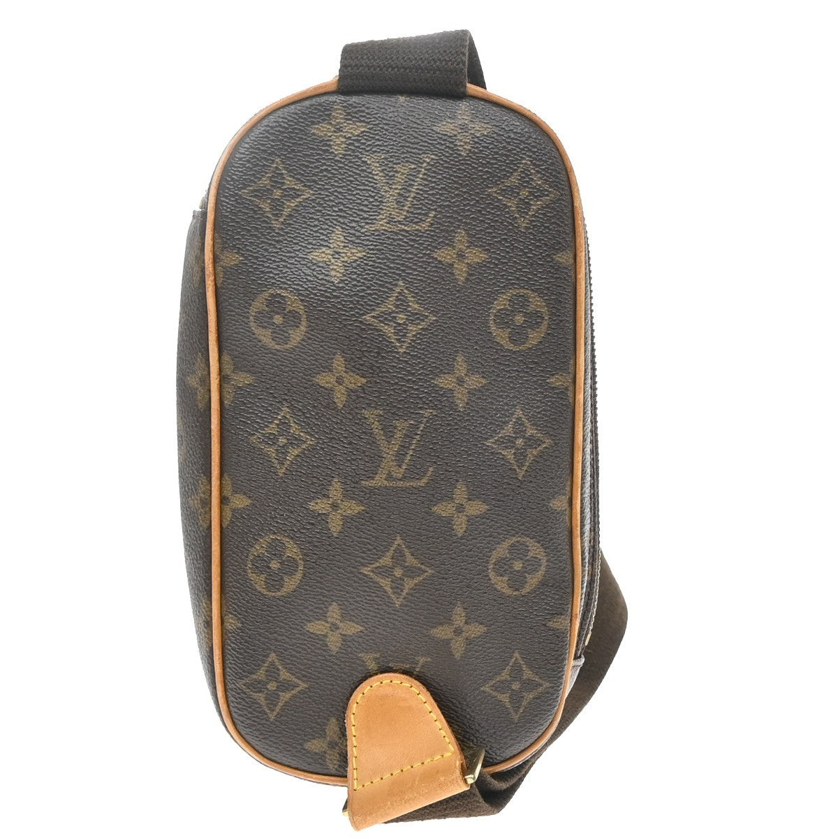 Louis Vuitton Pochette Gange Monogram Canvas, Brown, Canvas, Clutch