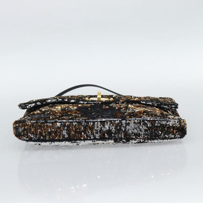 Miu Miu Belted Flap Turnlock Messenger Sequin Embellished Leather, Multicolour, Canvas, Crossbody Bag