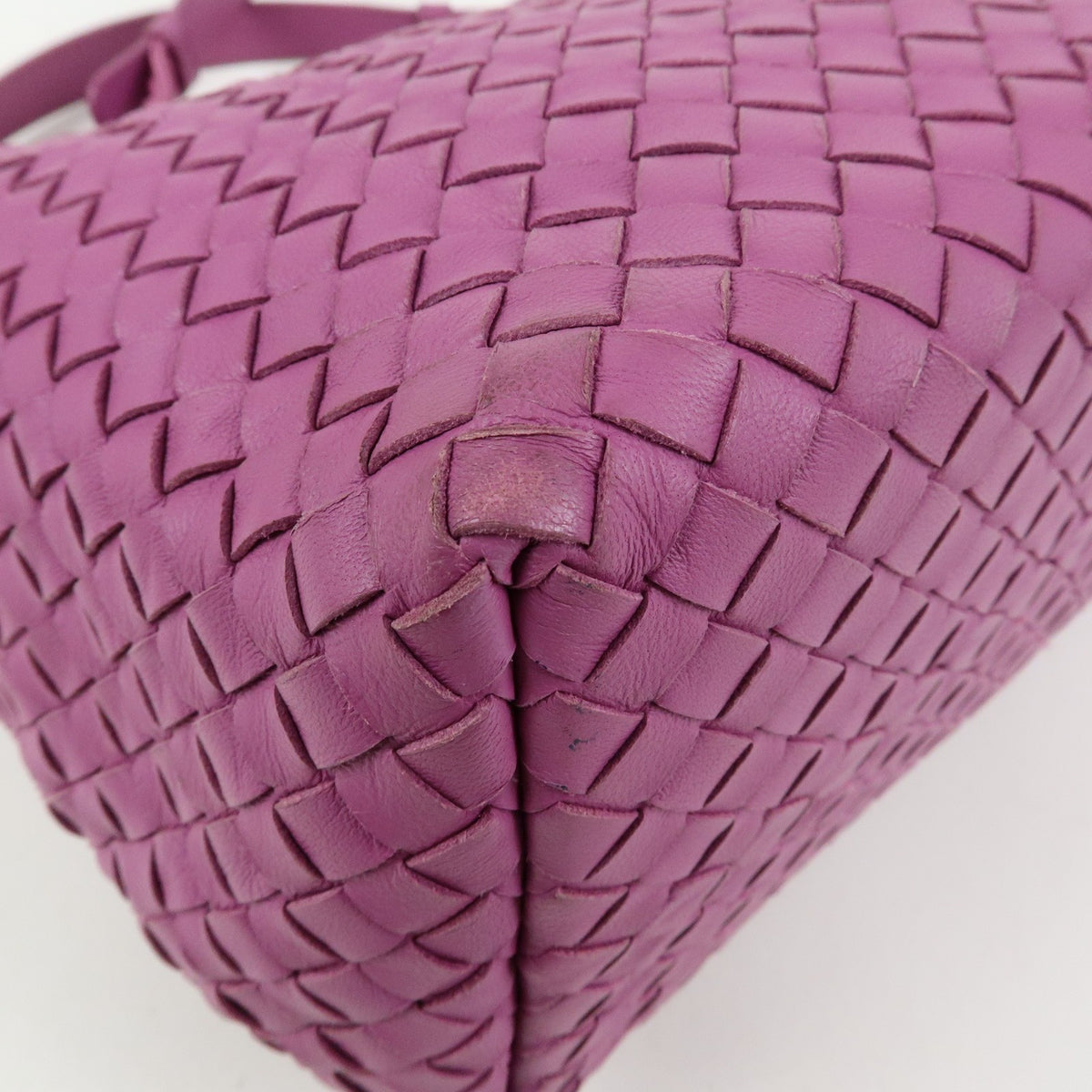 Bottega Veneta Garda Intrecciato Nappa, Purple, Leather, Handbag