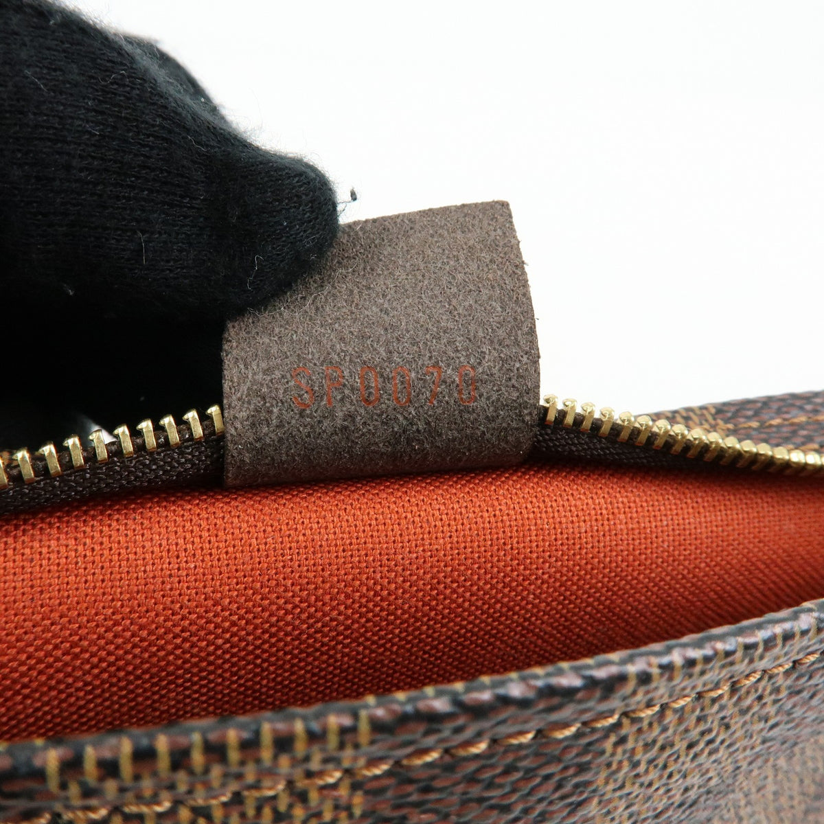 Louis Vuitton Trousse Make Up Damier, Brown, Canvas, Clutch