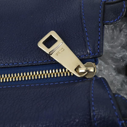 Chloe Bridget Convertible Satchel Leather, Navy, Leather, Handbag