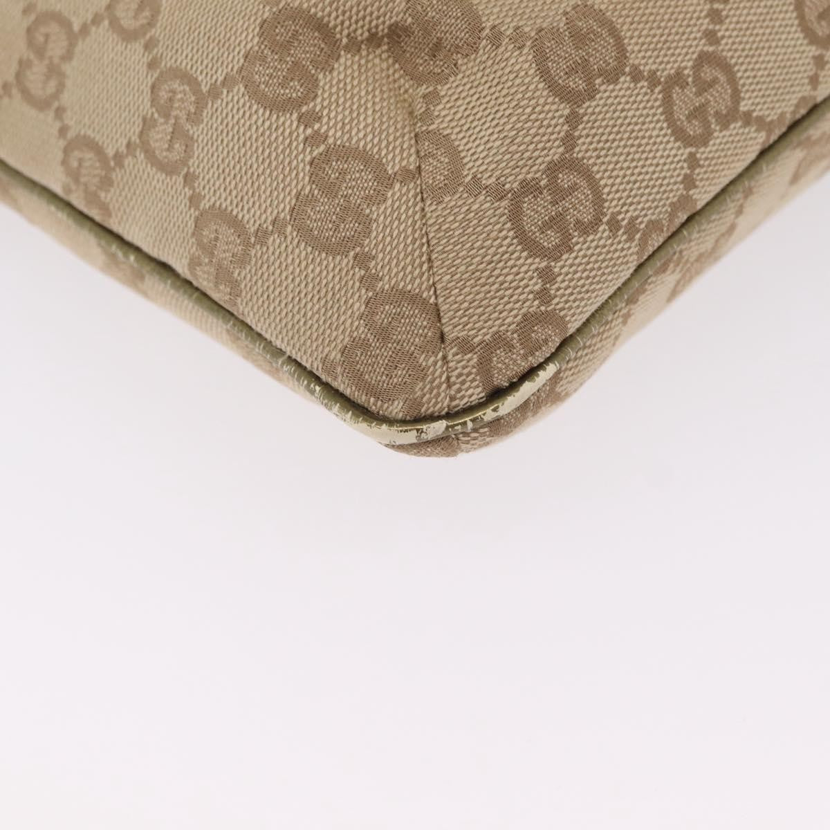 Gucci Web Strap Messenger GG Coated Canvas, Beige, Canvas, Handbag