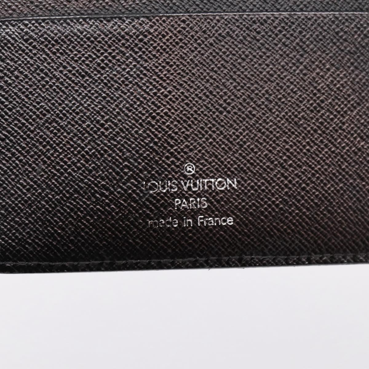 Louis Vuitton Agenda Cover Epi Leather, Black, Leather, Wallet