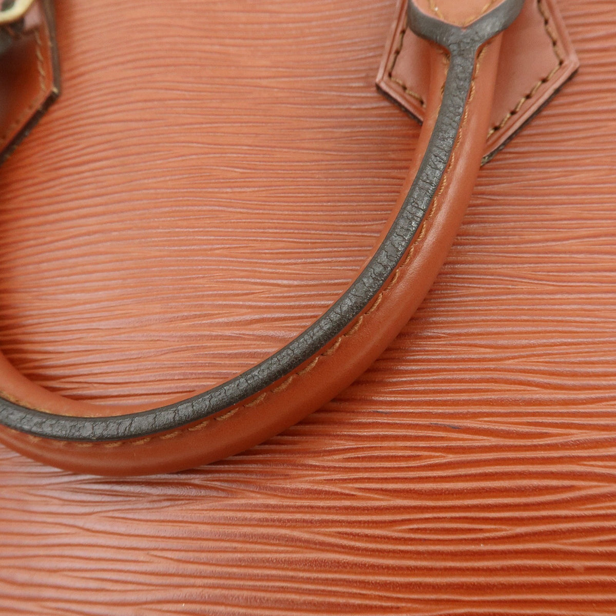 Louis Vuitton Alma Epi Leather, Brown, Leather, Handbag
