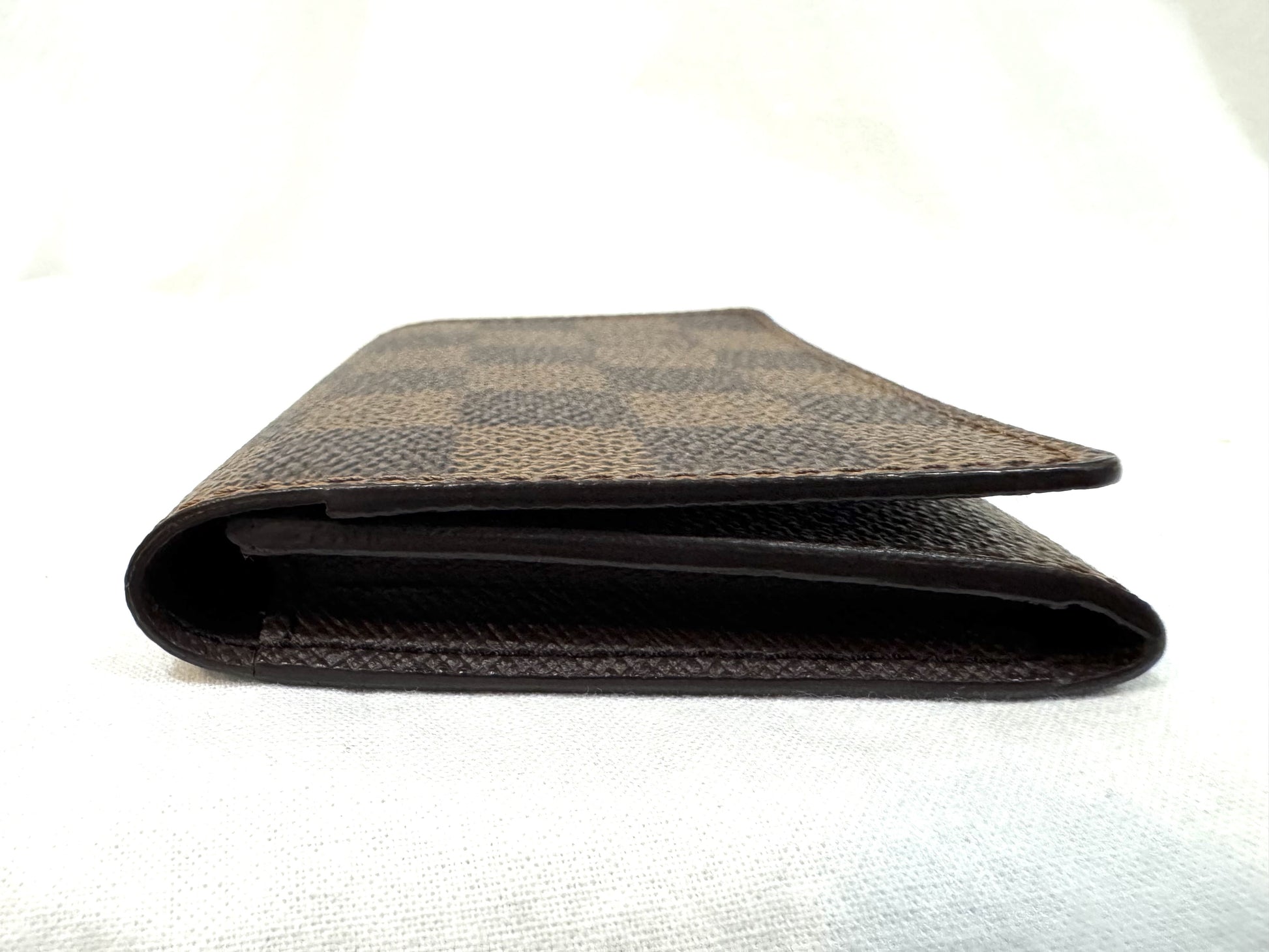 Louis Vuitton Envelope Business Card Holder Damier, Brown, Canvas, Card Holder