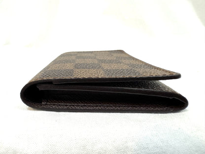 Louis Vuitton Envelope Business Card Holder Damier, Brown, Canvas, Card Holder