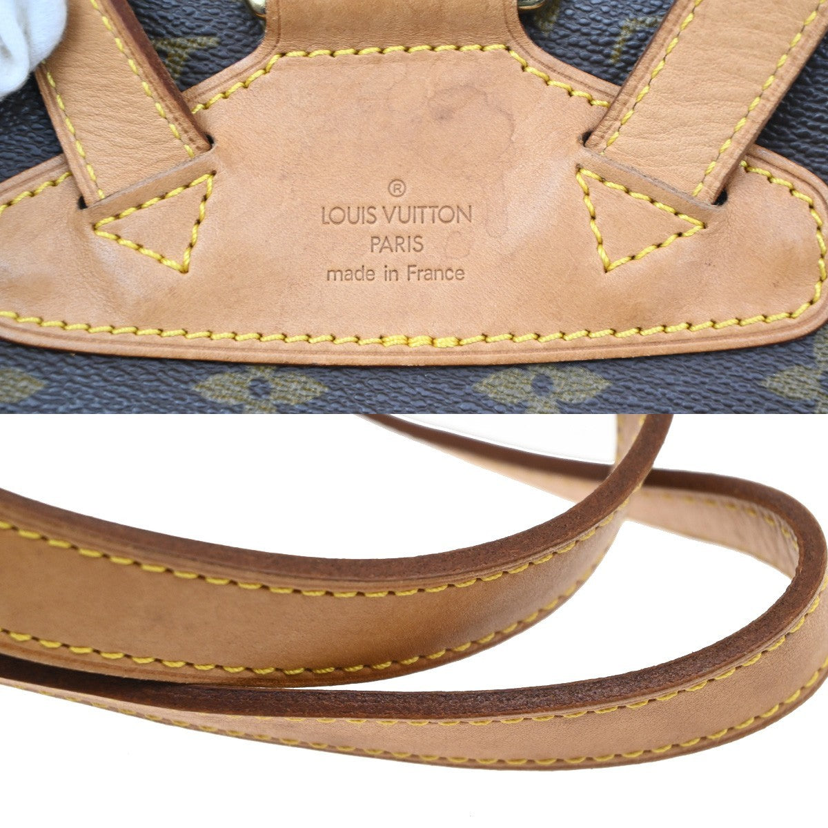 Louis Vuitton Vintage Montsouris Monogram Canvas, Brown, Canvas, Backpack