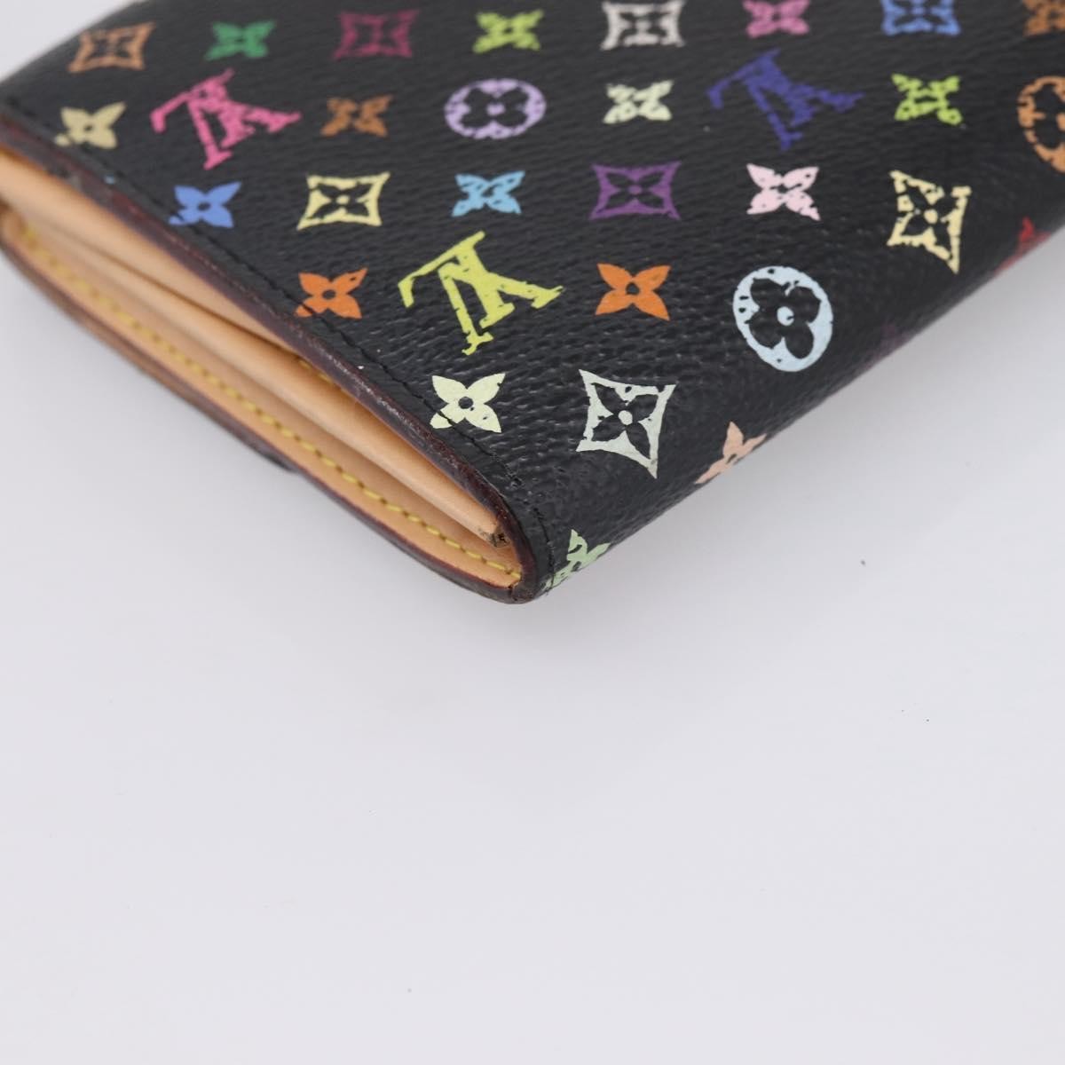Louis Vuitton Sarah Monogram Multicolor, Black, Canvas, Wallet