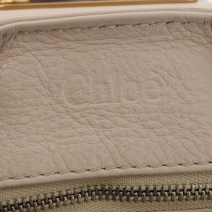 Chloe Paddington Lock Leather, Beige, Leather, Handbag