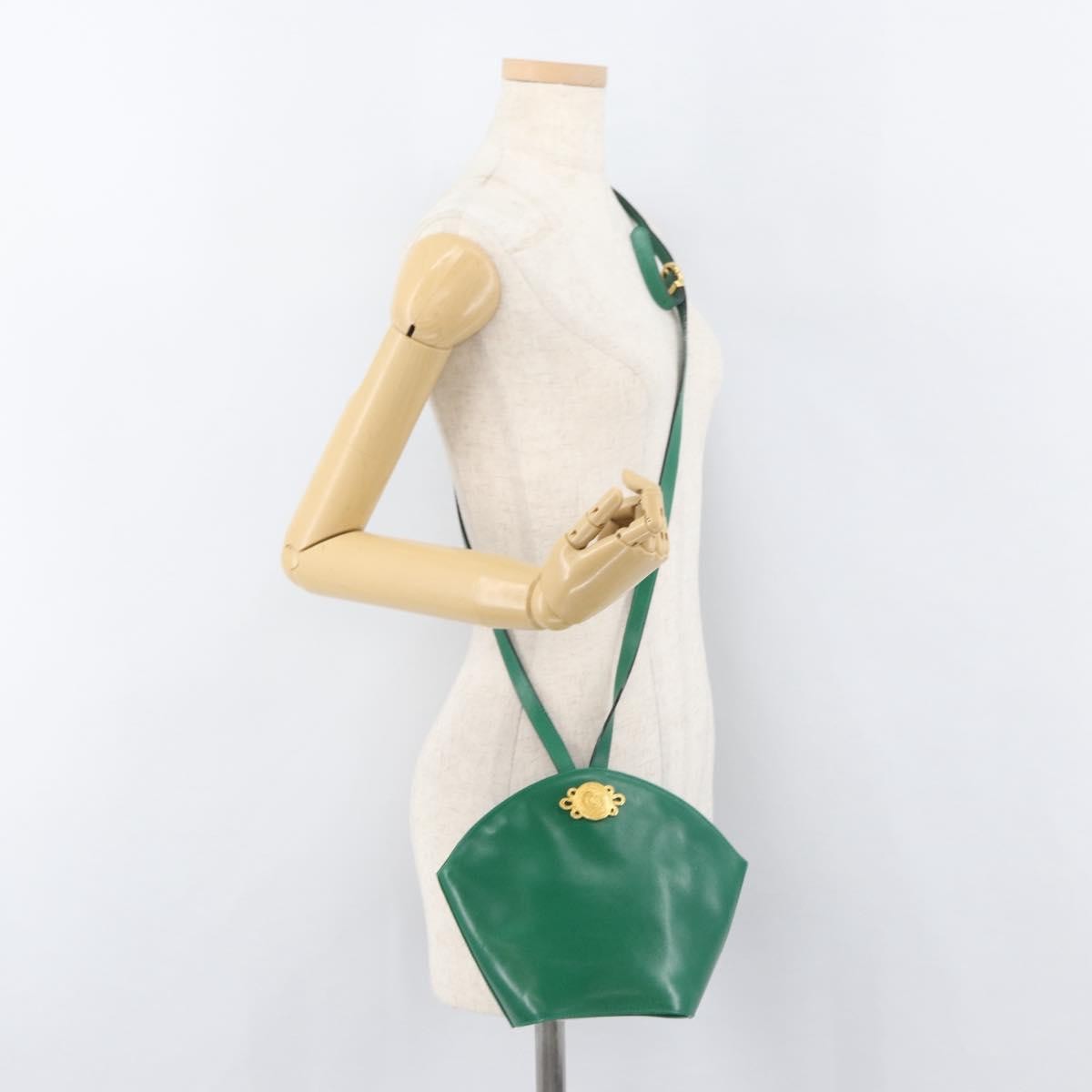 Salvatore Ferragamo Shoulder Bag Leather, Green, Leather, Shoulder Bag