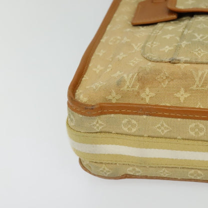 Louis Vuitton Mary Kate Messenger Mini Lin, Beige, Canvas, Handbag