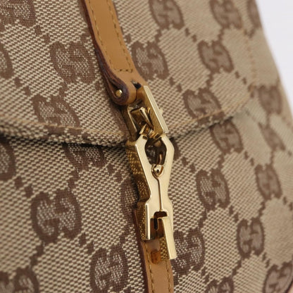 Gucci Bamboo Jackie Canvas, Beige, Canvas, Handbag