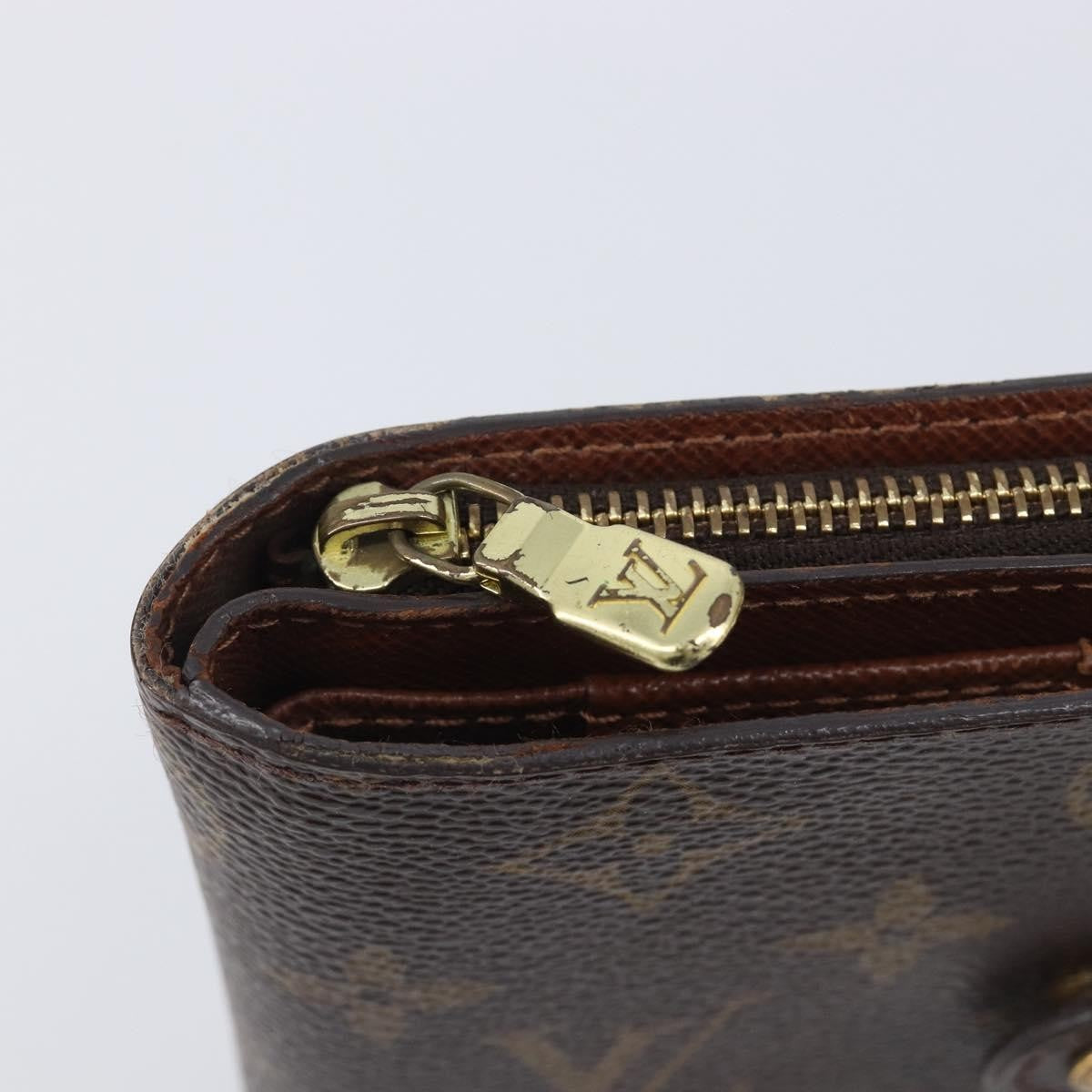 Louis Vuitton Compact Zippe Monogram Canvas, Brown, Canvas, Wallet