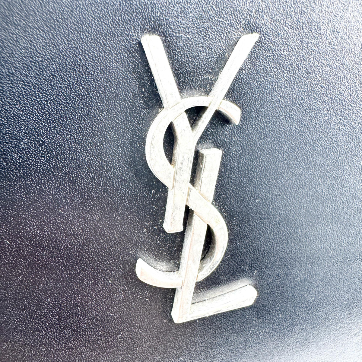 Saint Laurent Classic Monogram Wristlet Leather, Black, Calfskin, Clutch