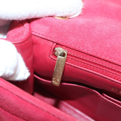 Chanel Pagoda Flap Bag Suede and Lambskin, PINK, SUEDE, Shoulder bag