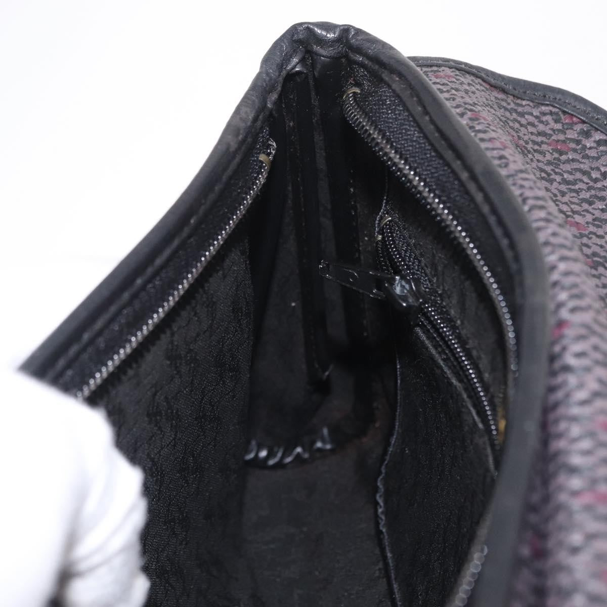 Saint Laurent Vintage Clutch Canvas, Gray, Canvas, Clutch
