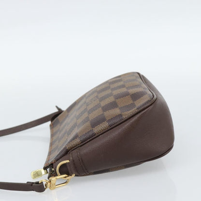Louis Vuitton Trousse Make Up Damier, Brown, Canvas, Clutch