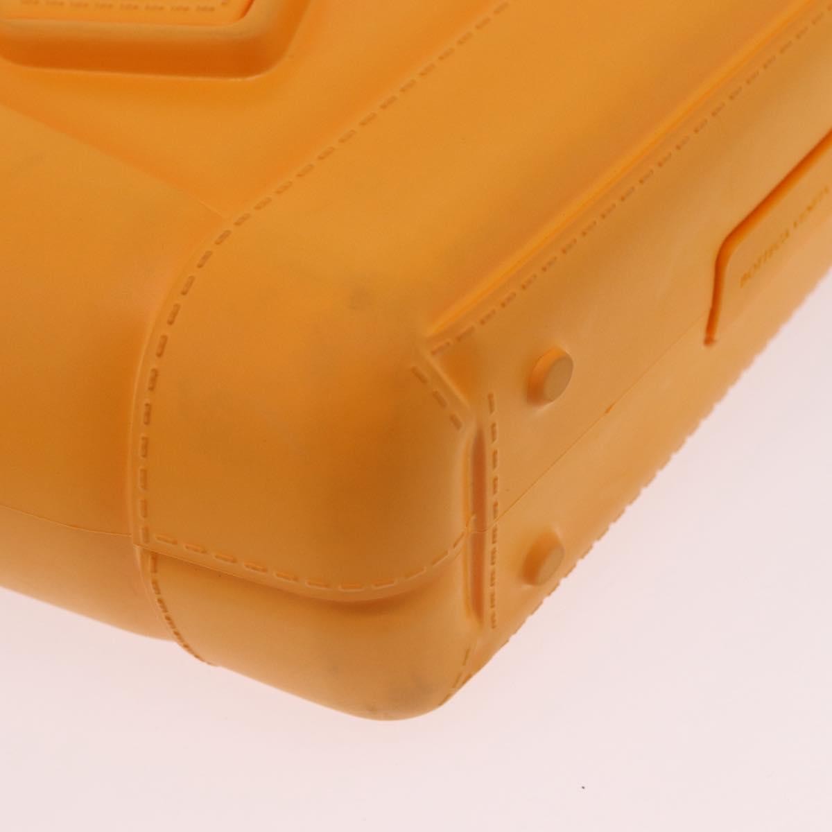 Bottega Veneta Arco Rubber, Orange, Rubber, Tote Bag