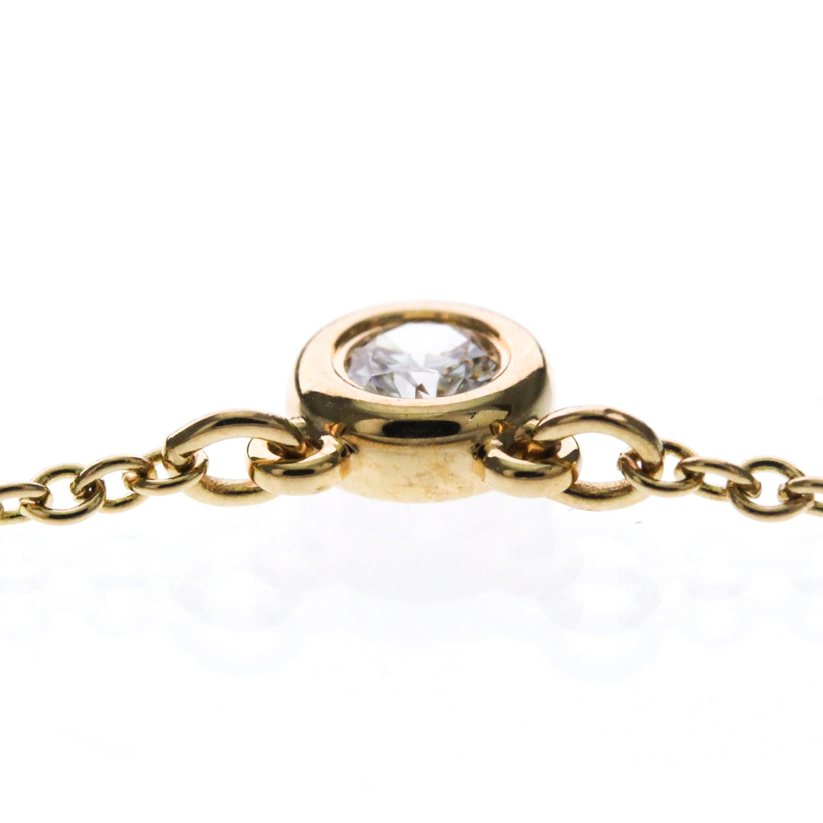 Tiffany & Co. Elsa Peretti Diamonds By The Yard Pendant 18K Rose Gold and Diamond, Gold, Pink Gold, Necklace