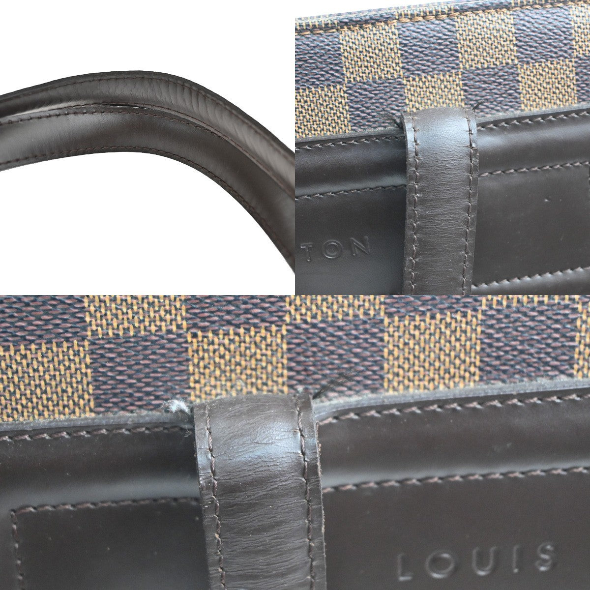 Louis Vuitton Parioli Damier, Brown, Canvas, Shoulder Bag