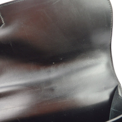 Hermes Sac a Depeches Box Calf, Black, Leather, Handbag