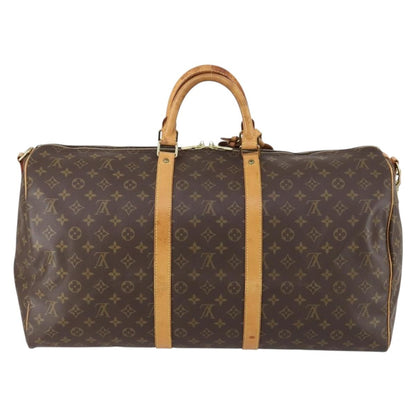 Louis Vuitton Keepall Bag Monogram Canvas, BROWN, CANVAS, Travel bag