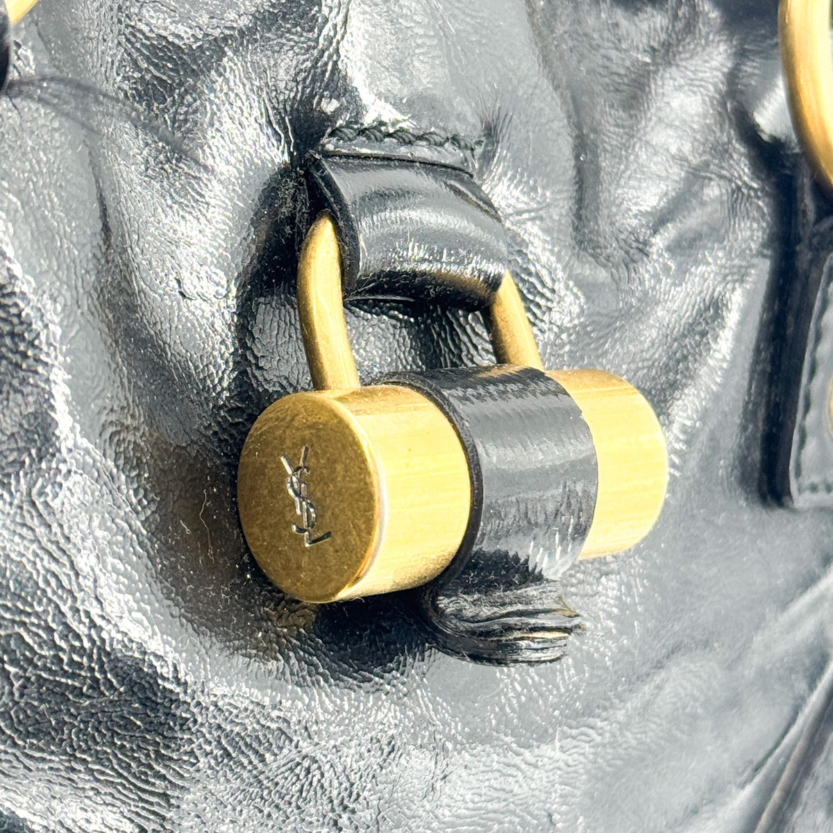 Saint Laurent Muse Patent, Black, Patent Leather, Shoulder Bag
