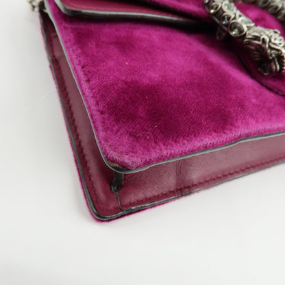 Gucci Dionysus Velvet, Purple, Velvet, Handbag