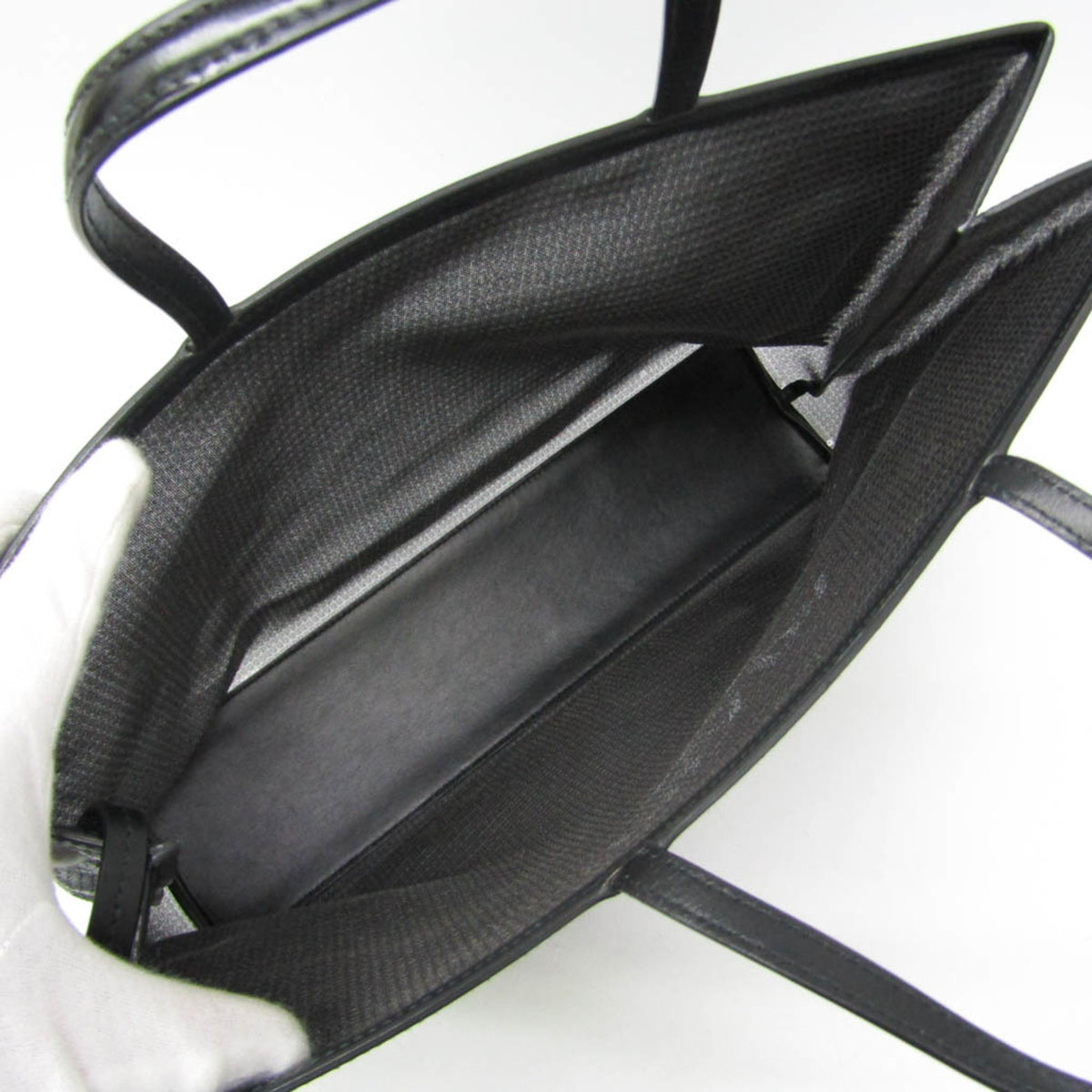 Prada Logo Open Sequined Mesh, Black, Mesh, Tote Bag