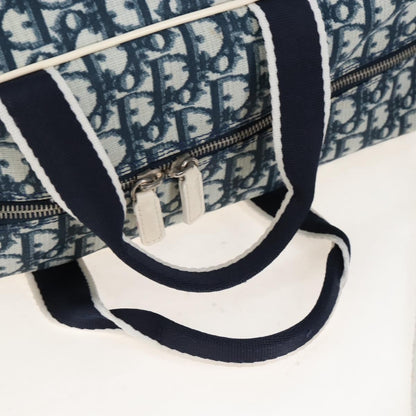 Christian Dior Vintage Girly Boston Diorissimo Canvas, Navy, Canvas, Handbag