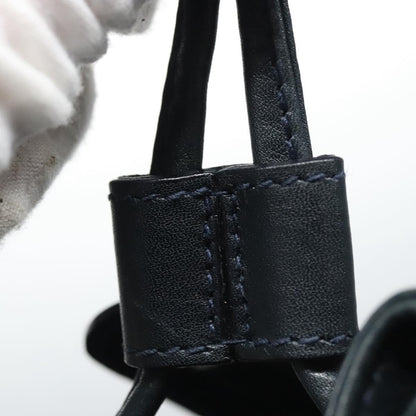 Gucci Vintage Bamboo Leather, Black, Leather, Backpack