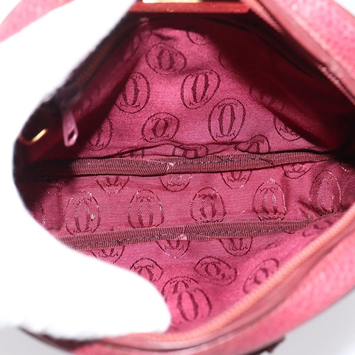 Cartier Tasseled Must de Cartier Leather, Burgundy, Leather, Shoulder Bag