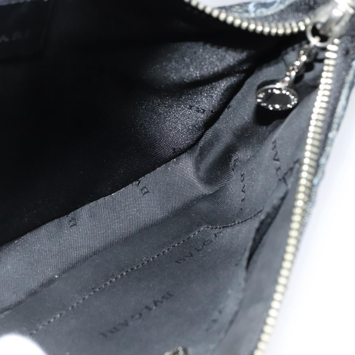 Bvlgari Logomania Canvas, Black, Canvas, Shoulder Bag