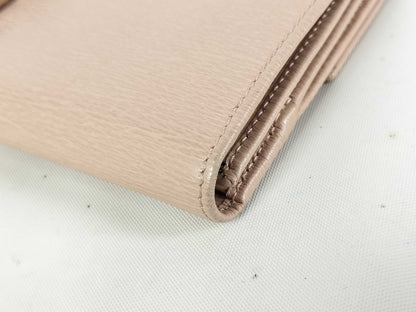 Gucci Jackie Vintage long Leather, Pink, Leather, Wallet