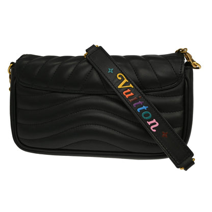 Louis Vuitton New Wave Chain Quilted Leather, Black, Leather, Handbag
