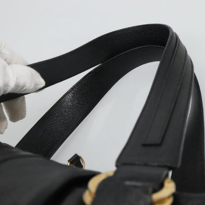 Bvlgari Chandra Leather, Black, Leather, Shoulder Bag