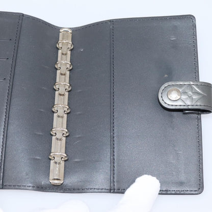 Louis Vuitton Agenda Cover Monogram Empreinte Leather, Gray, Canvas, Wallet