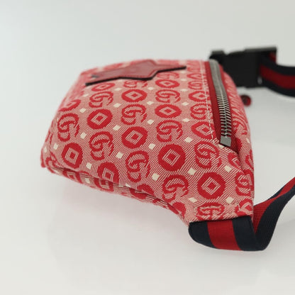 Gucci Children's Belt Printed GG Coated Canvas, Red, Canvas, Handbag